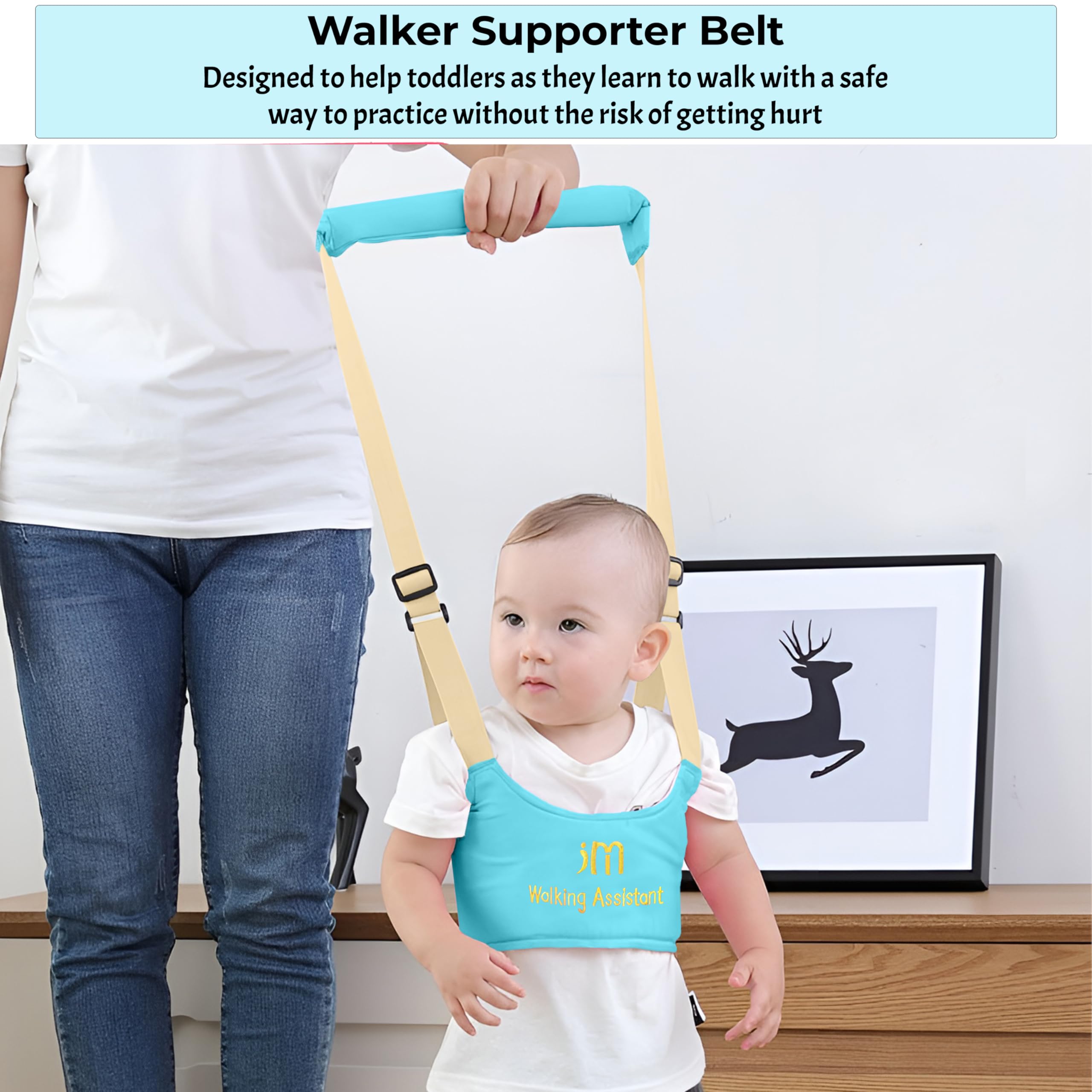 Baby Walker, Baby Harness Assistant Toddler Leash for Kids Learning Walking Baby Belt